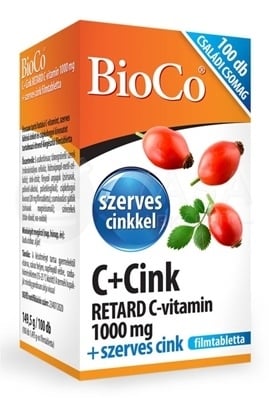 BioCo Vitamín C Retard 1000 mg + Organický Zinok