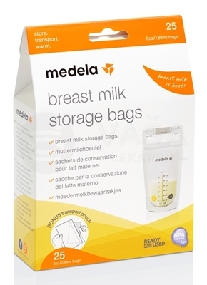 Medela Vrecká na skladovanie materského mlieka (180 ml)