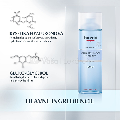 Eucerin DermatoClean Hyaluron Toner Čistiaca voda na citlivú pleť