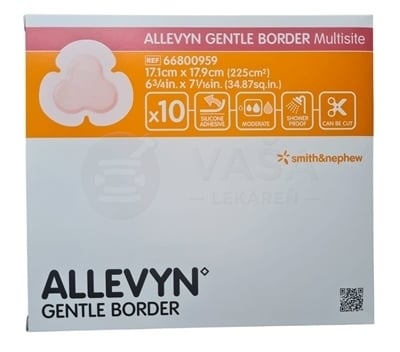 Allevyn Gentle Border Multisite Krytie na rany (17,1 x 17,9 cm)