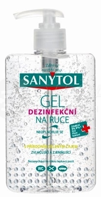 Sanytol Dezinfekčný gél na ruky s prírodným zeleným čajom