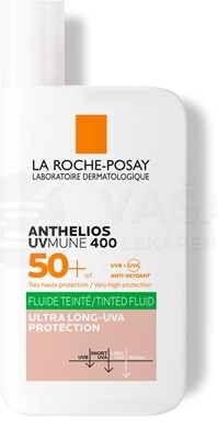 La Roche-Posay Anthelios UVMUNE 400 SPF50+ Tónovaný fluid na opaľovanie na citlivú mastnú pleť