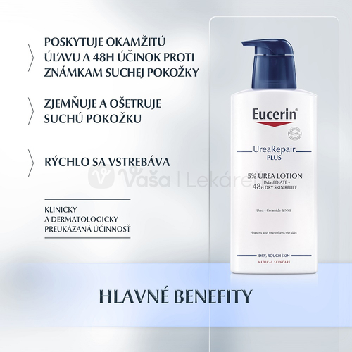 Eucerin UreaRepair Plus Telové mlieko  5% urea