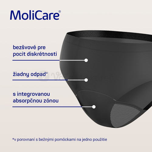 MoliCare Lady M Absorpčná prateľná spodná bielizeň pre ženy + X-Change vložka
