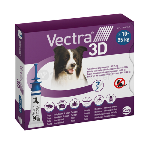 VECTRA 3D spot-on psy M (10–25 kg)