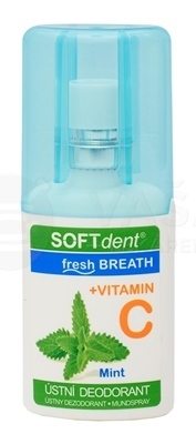 SOFTdent Fresh Breath + vitamín C Mint Ústny deodorant