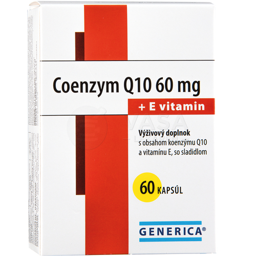 GENERICA Coenzym Q10 60 mg + E vitamin