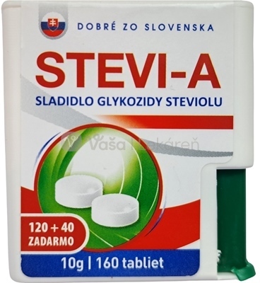 Dobré zo Slovenska Stevia Tabletové sladidlo na báze isomaltu a glykozidov steviolu