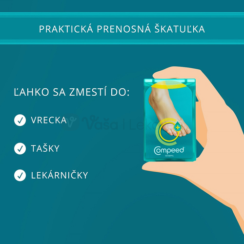 Compeed Hydrokoloidná zvlhčujúca náplasť na kurie oká (stredná)