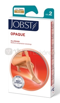 JOBST Opaque Kompresívne lýtkové pančuchy, II.KT, s otvorenou špičkou, telové, veľ. V