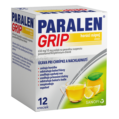 Paralen Grip Horúci nápoj Citrón