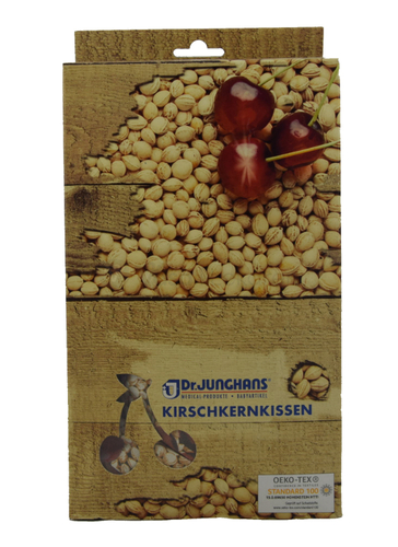 Nahrievací krčný vankúšik - podkova s čerešňovými kôstkami (28 x 34 cm)