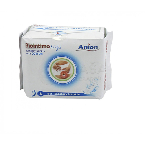 Anion Biointimo Nočné hygienické vložky s krídelkami