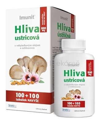 Imunit Hliva ustricová 800 mg s rakytníkovým olejom a echinaceou