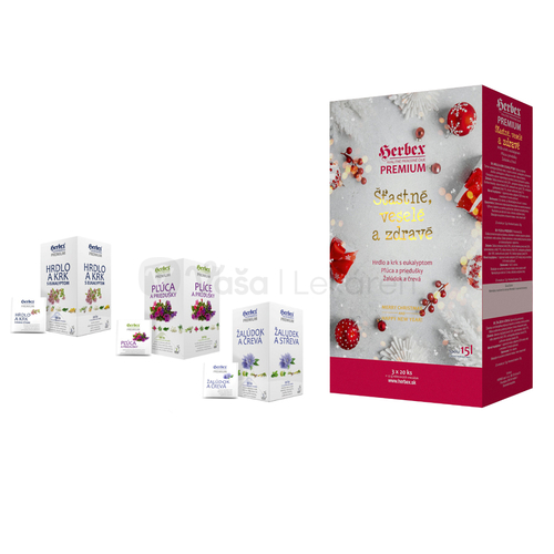 Herbex Premium Šťastné, veselé a zdravé (Vianočné balenie bylinných čajov)