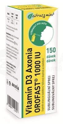 Axonia Vitamín D3 OROFAST 1000 IU