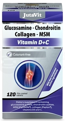 JutaVit Glukozamín - Chondroitín - Kolagén - MSM S vitamínmi D + C