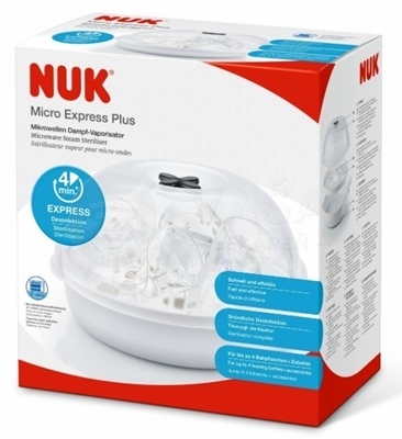 NUK Micro Express Plus Sterilizátor do mikrovlnnej rúry na dojčenské fľaše a príslušenstvo