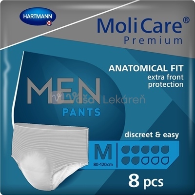 MoliCare Premium Men Pants 7 kvapiek M Inkontinenčné naťahovacie nohavičky pre mužov