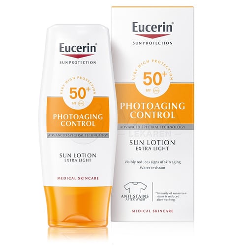 Eucerin Sun Photoaging Control Extra ľahké mlieko na opaľovanie SPF50+