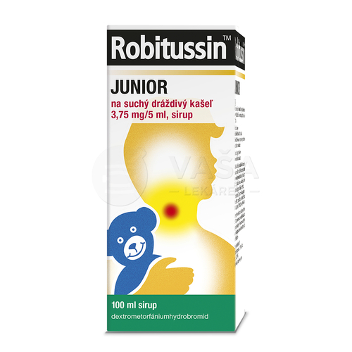 Robitussin Junior Sirup pre deti na suchý dráždivý kašeľ