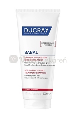 Ducray Sabal Ošetrujúci šampón regulujúci tvorbu mazu