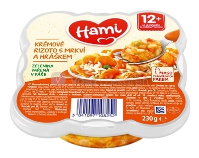 Hami Príkrm Krémové rizoto s mrkvou a hráškom (od ukonč. 12. mesiaca)
