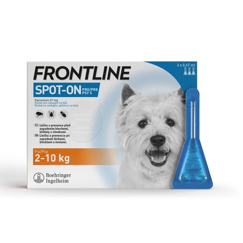 FRONTLINE Spot-On pre psy S (2-10 kg)