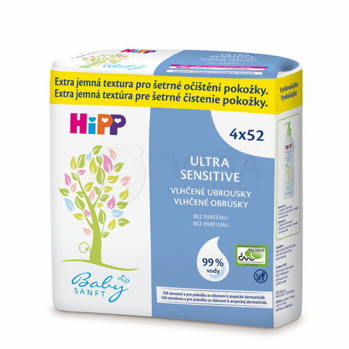 HiPP BabySanft Vlhčené obrúsky Ultra sensitive