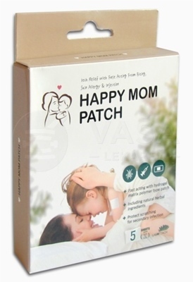 Happy Mom Patch Hydrogélová náplasť po injekciách a uštipnutí hmyzom (5 x 5 cm)