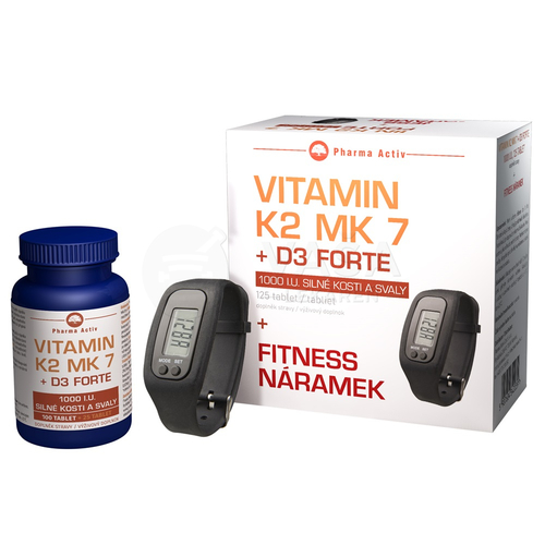 Pharma Activ Vitamín K2 MK 7 + vitamín D3 Forte a darček