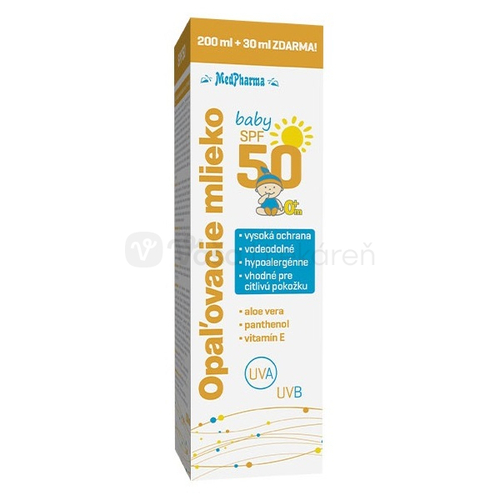 MedPharma Baby detské mlieko na opaľovanie SPF50