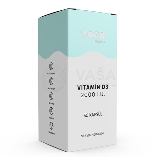 TOTO Vitamín D3 2000 I.U.