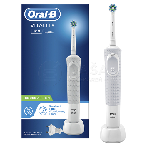 Oral-B Vitality 100 White cross action