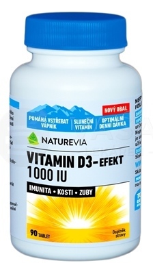 Swiss Naturevia Vitamín D3- Efekt 1000 IU