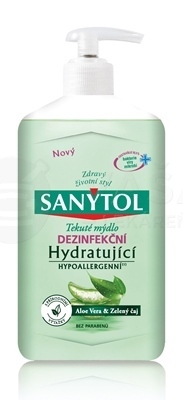 Sanytol Dezinfekčné hydratujúce mydlo (Aloe vera a zelený čaj)