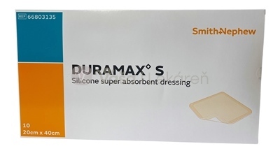 Duramax S Silikónový superabsorpčný obväz (20 x 40 cm)
