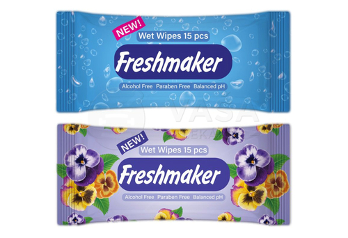 Freshmaker Vlhčené obrúsky Wet Wipes Modré