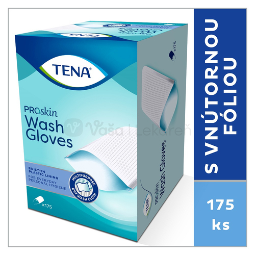 Tena Wash Gloves (Umývacie rukavice s vnútornou fóliou)