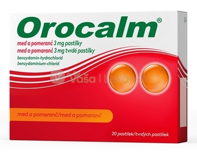 Orocalm Med a pomaranč 3 mg