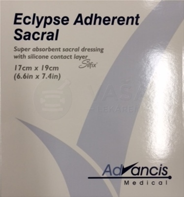 Eclypse Adherent Sacral Krytie na rany superabsorbčné (17 x 19 cm)