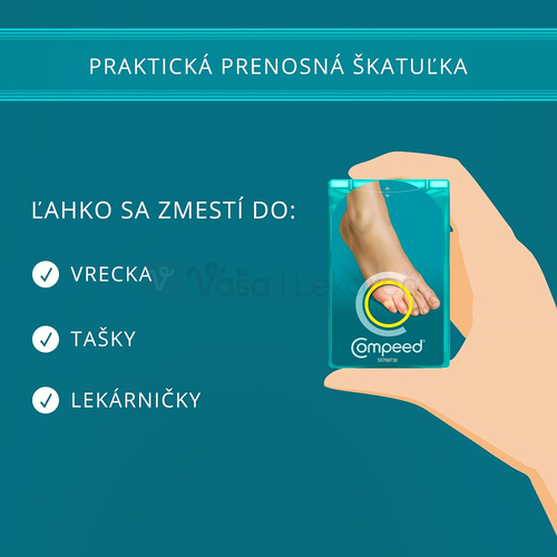 Compeed Hydrokoloidná zvlhčujúca náplasť na kurie oká (stredná)
