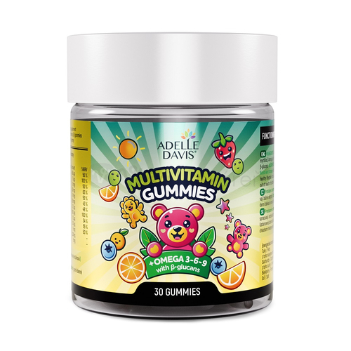 Adelle Davis Multivitamin Gummies + Omega 3 + Betaglukan