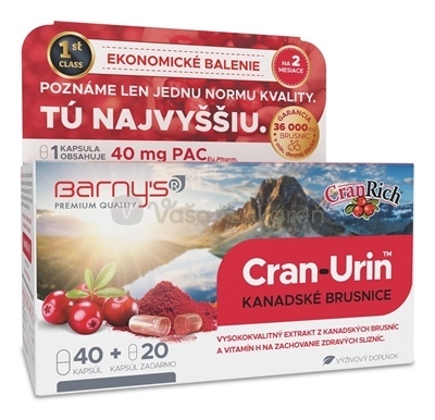Barny&#039;s Cran-Urin (kanadské brusnice)