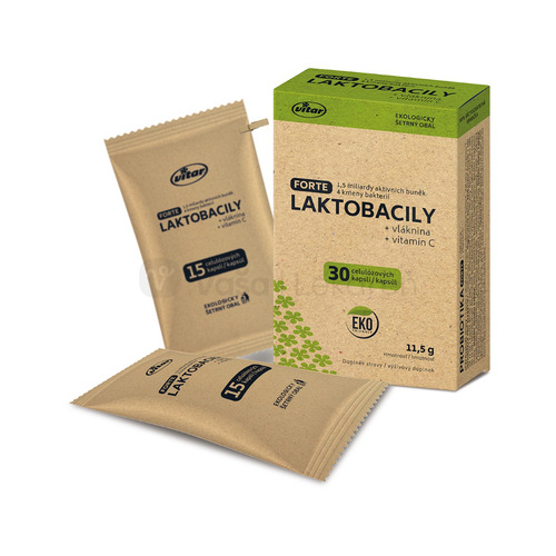 Vitar Laktobacily Forte + Vláknina + Vitamín C