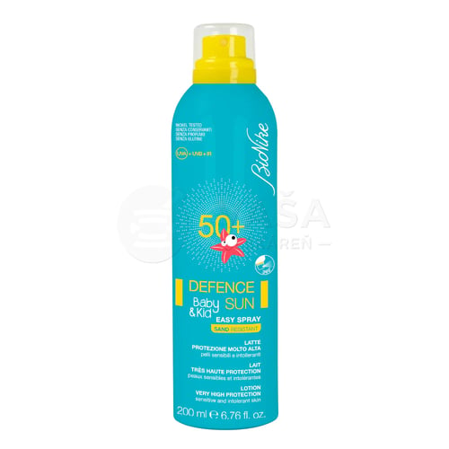 BioNike Defence Sun Baby &amp; Kids Mlieko pre deti na opaľovanie v spreji SPF50+