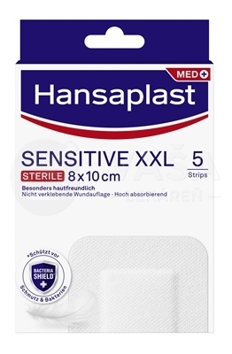 Hansaplast Med Sensitive XXL náplasť (8 x 10 cm)