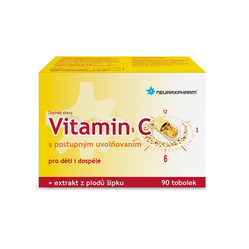 Neuraxpharm Vitamín C s extraktom z plodov šípok