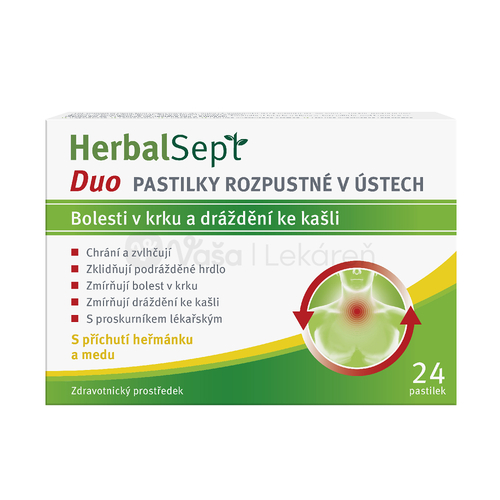 Dr. Theiss Herbalsept pastilky Duo s rumančekom a medom