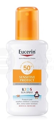 Eucerin Sun Sensitive Protect Detský sprej na opaľovanie SPF50+